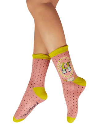 POWDER Letter Socks