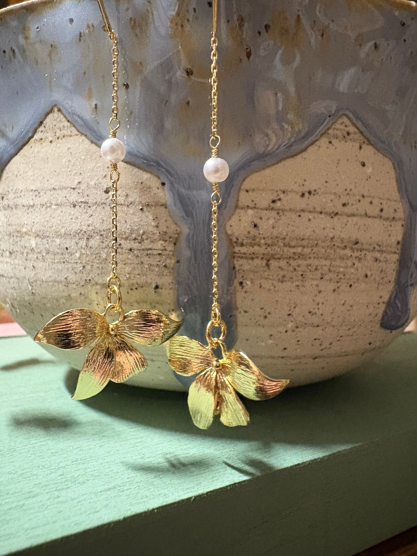 Orchid Thread Earrings