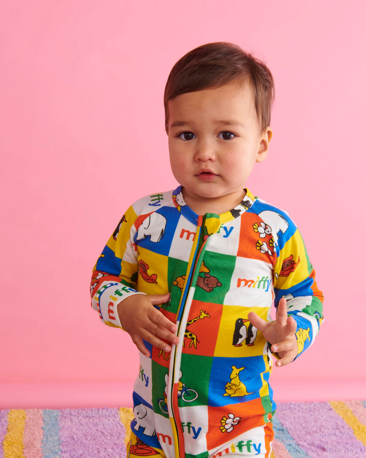 KIP&CO X MIFFY Miffy’s Adventures Organic Long Sleeve Zip Romper