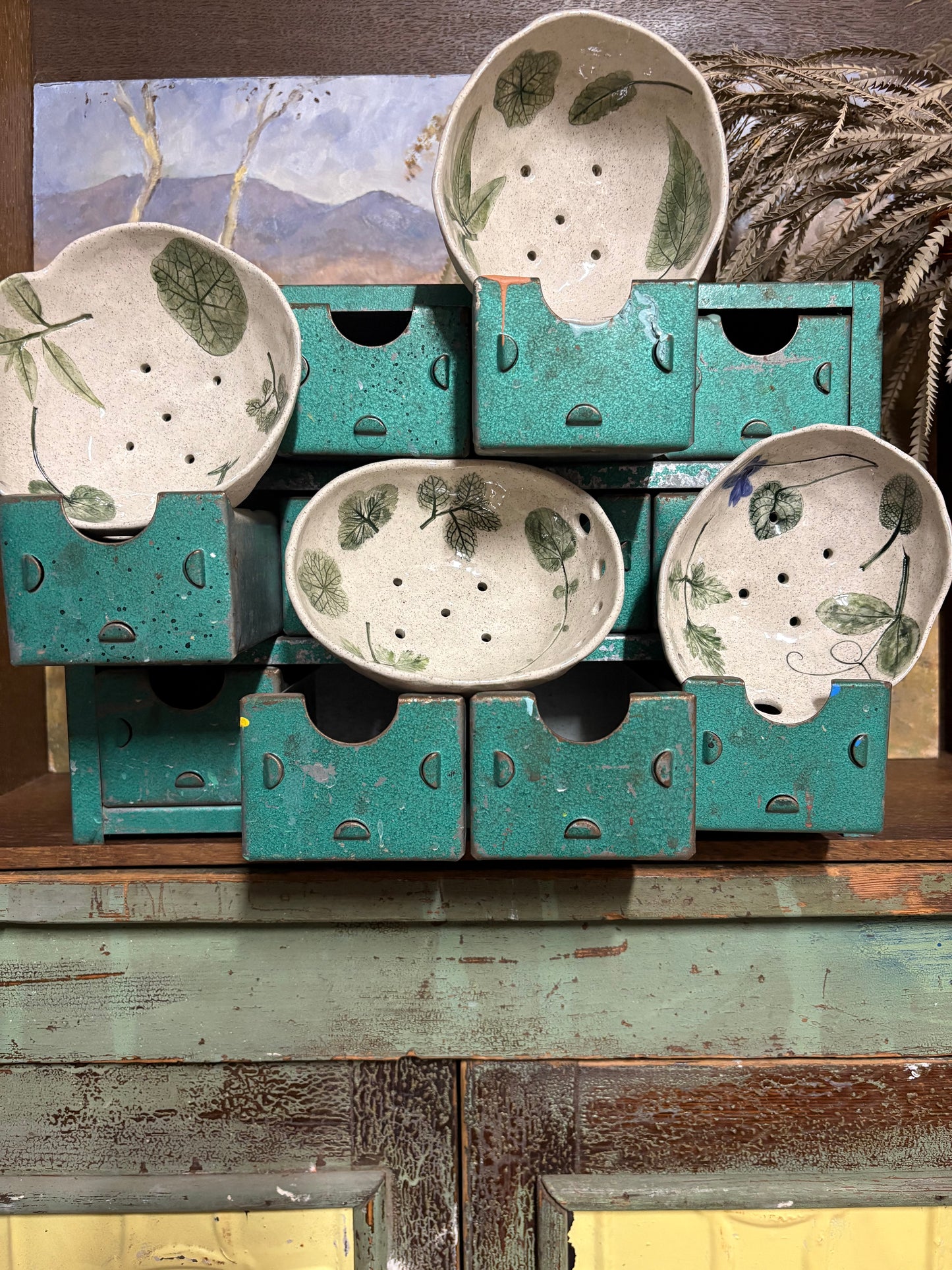 Handmade Ceramic Herb Bowls