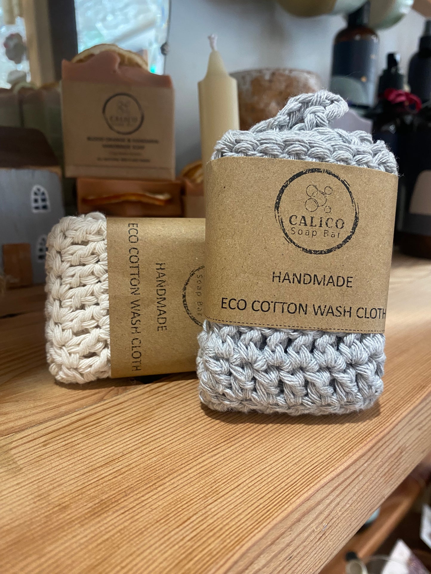 Calico Eco Cotton Wash Cloth
