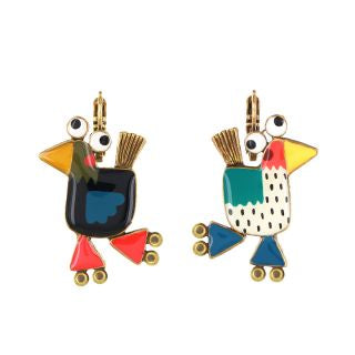 Taratata Jewellery - Roule Ma Poule Lever Back Earrings