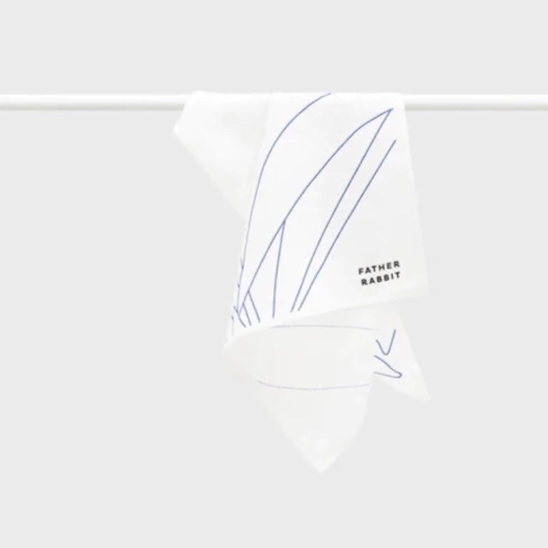 Father Rabbit Linen Tea Towel