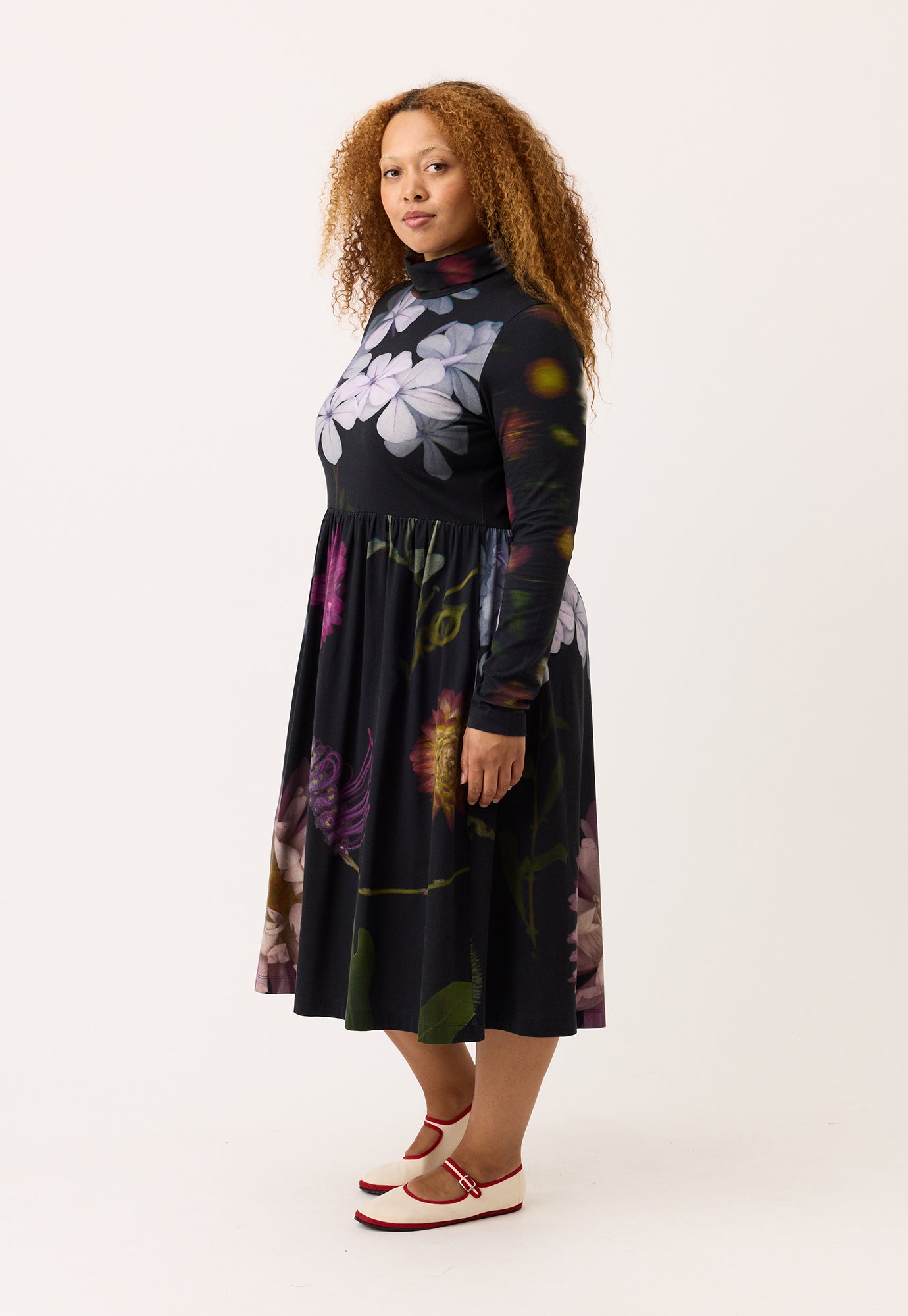 Nancybird Posy Skivvy Dress - Floratone