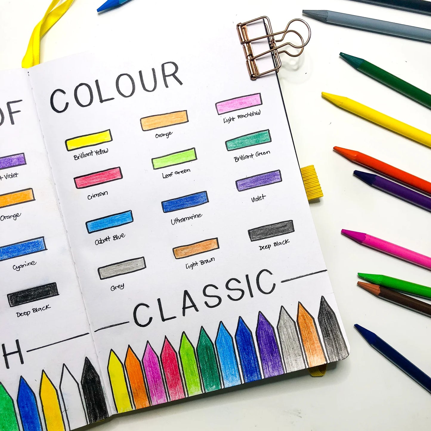 Life of Colour - Woodless Colour Pencils (classic colours) Set of 12