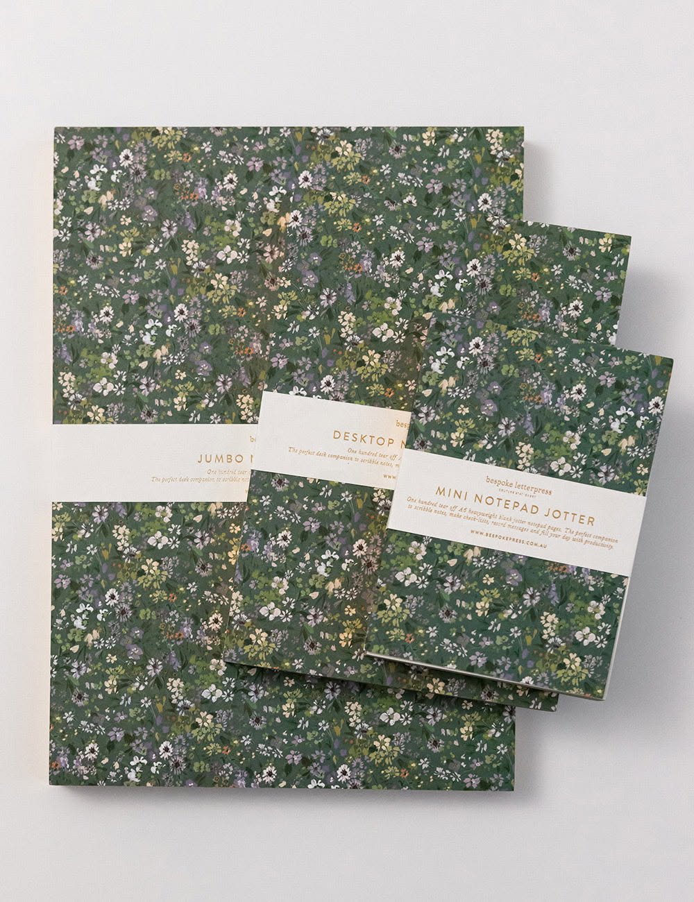 Bespoke Letterpress - Summer Perennial Notepad Desktop Jotter