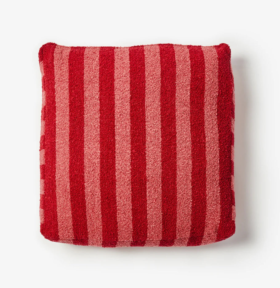 Bonnie and Neil Boucle Stripe Floor Cushion