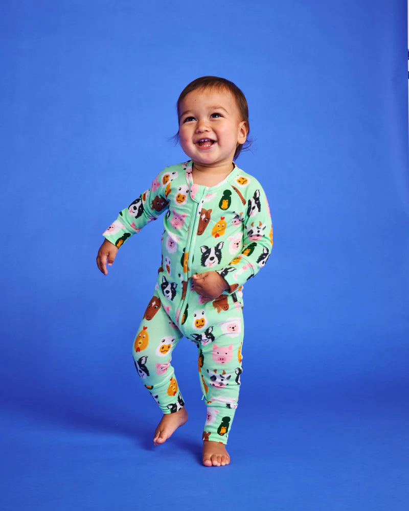 Kip and Co Organic Long Sleeve Zip Romper