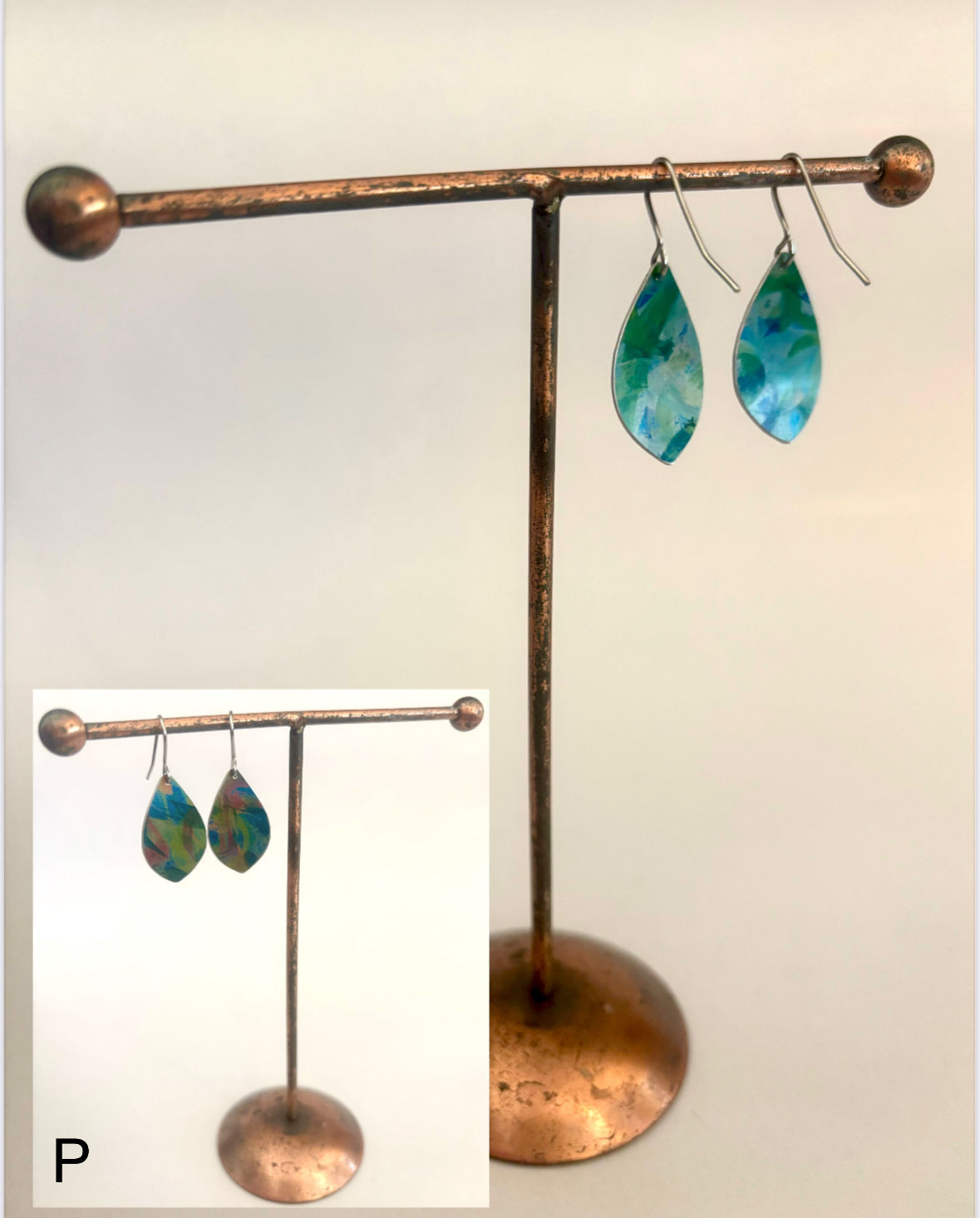 Dilkes-Hoffman Anodised Aluminium Earrings - medium size