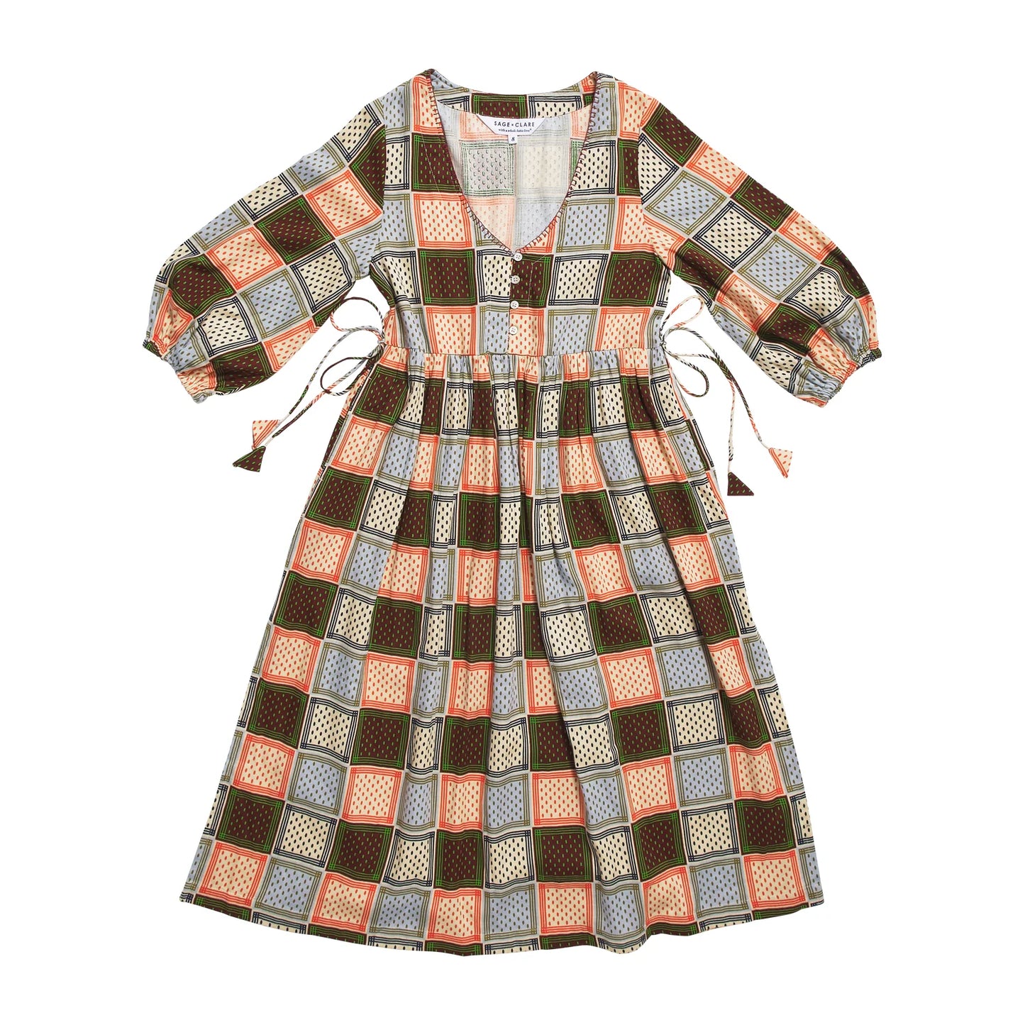 Sage and Clare Gia 3/4 Sleeve Maxi Dress