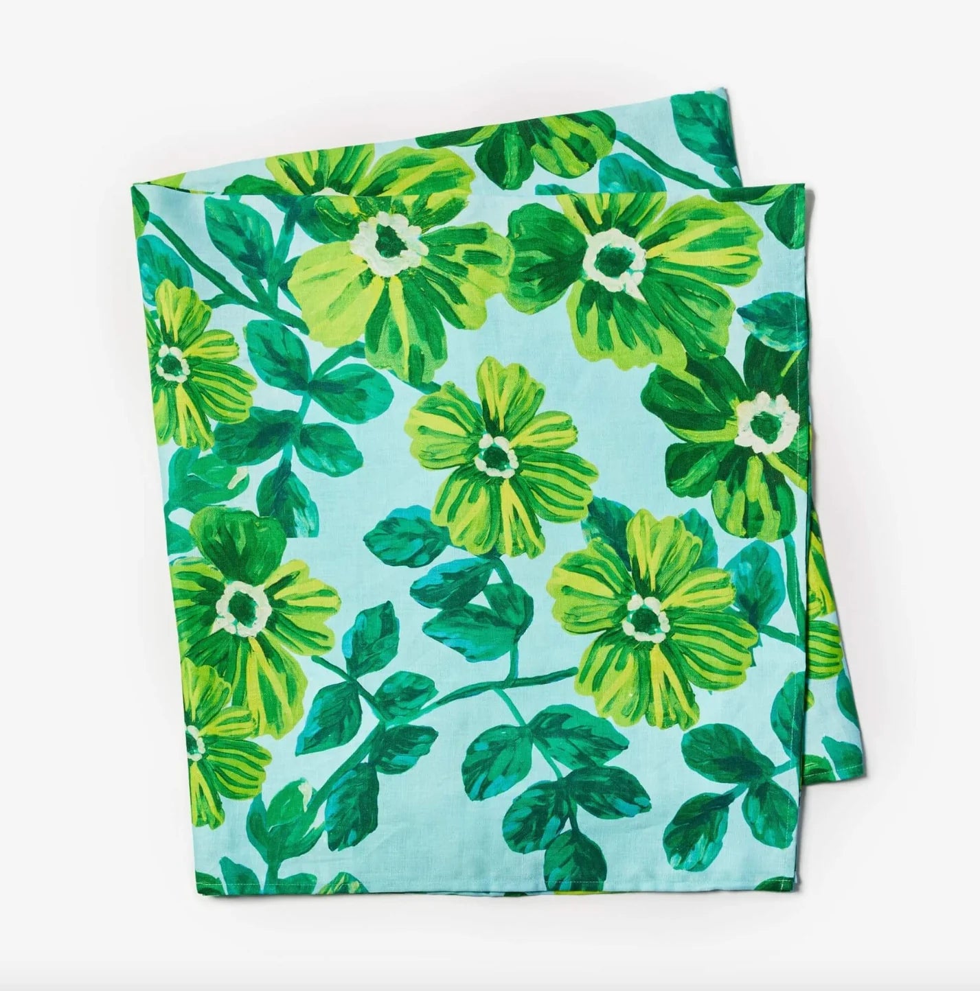 Rosetta Blue Linen Tablecloth - Medium