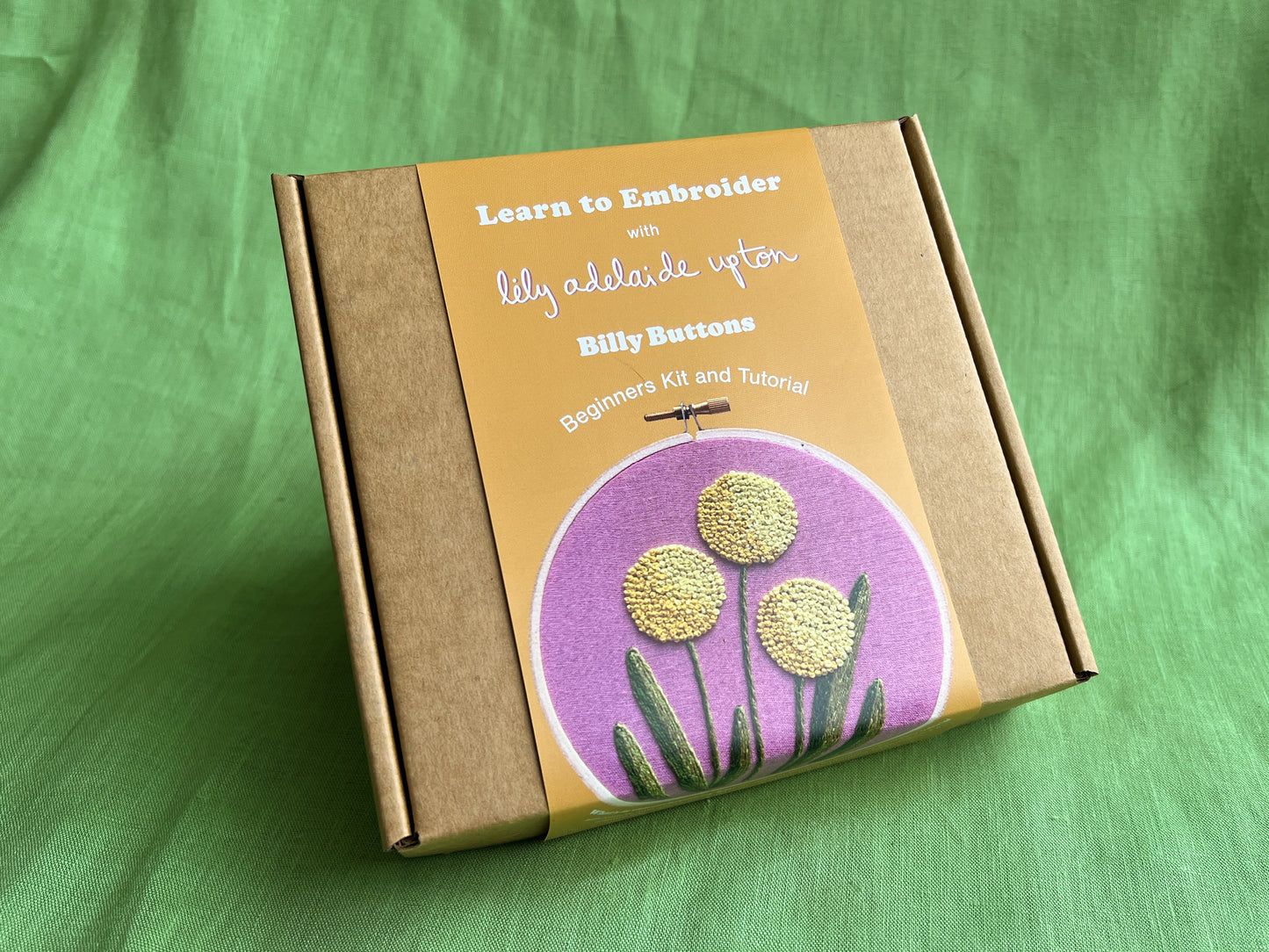 Lily Upton Billy Button Mini Hoop Embroidery Kit