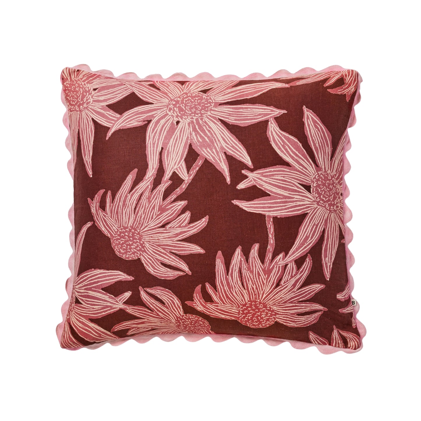 Bonnie and Neil Fiore Burgundy Cushion - 60cm