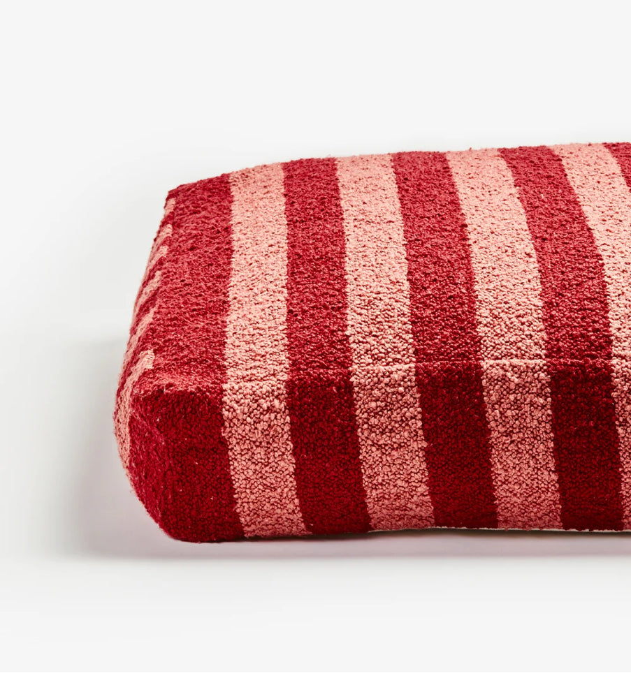 Bonnie and Neil Boucle Stripe Floor Cushion