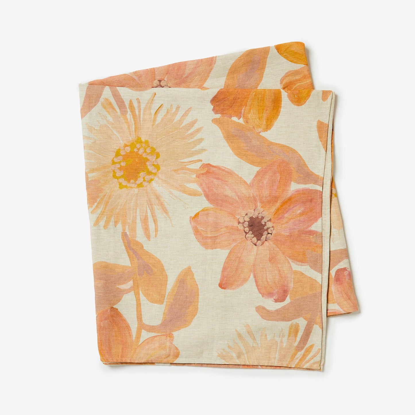 Cornflower Pink Linen Tablecloth - Medium