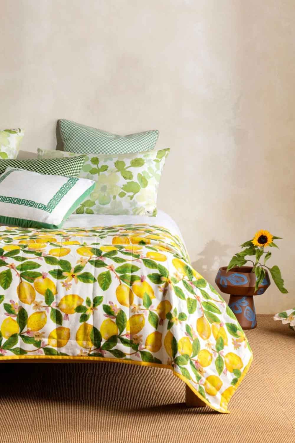 Bonnie and Neil Quilted Blanket Capri Yellow