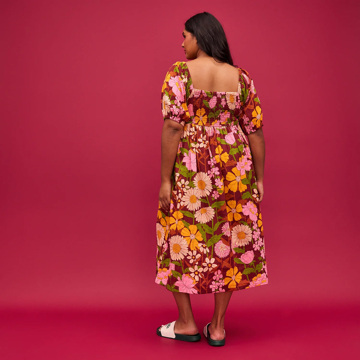 Sage and Clare Benita Puff Sleeve Maxi Dress