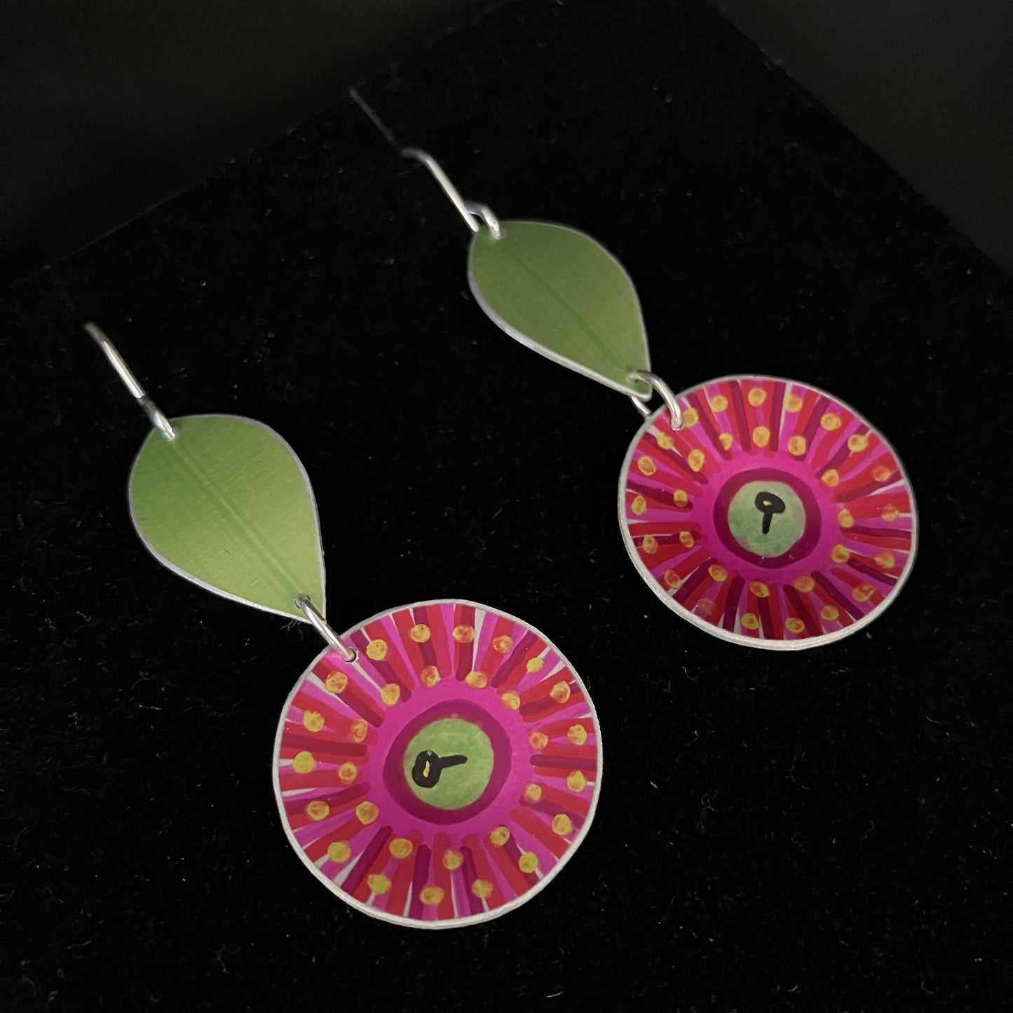 Gum Blossom Two Tier Earrings