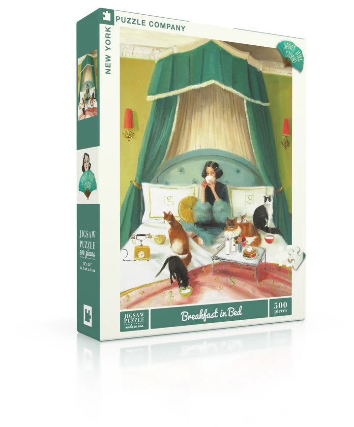 New York Puzzle Company - 500 piece puzzle - Breakfast In Bed