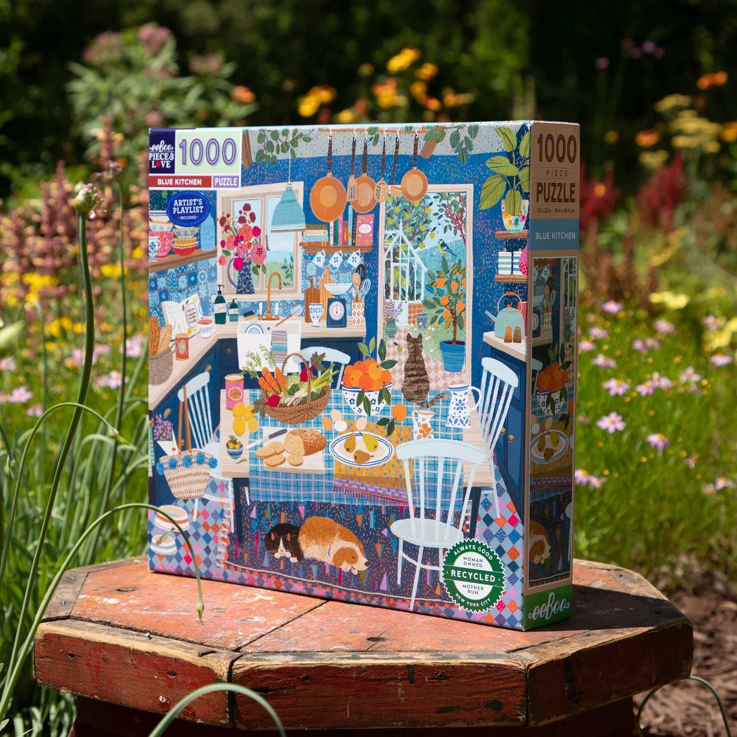 Eeboo 1000 piece puzzle - Blue Kitchen