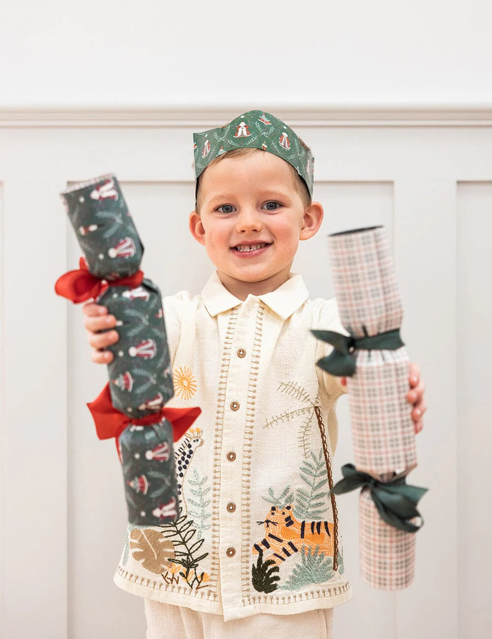 Bespoke Christmas Paper Crown Kits - Mr and Mrs Claus pk 10