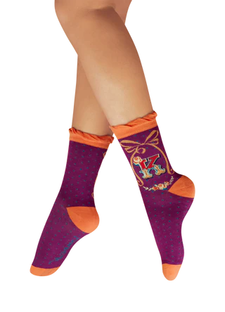 POWDER Letter Socks