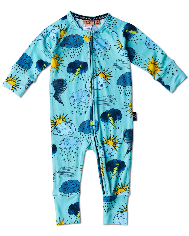 Kip and Co Organic Long Sleeve Zip Romper