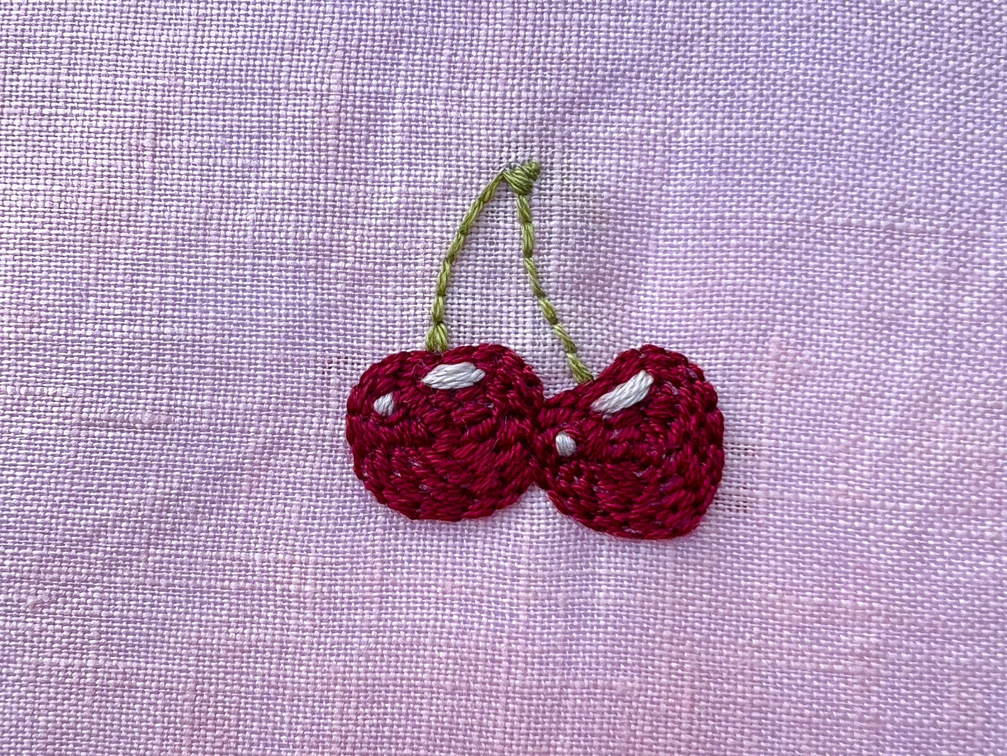 Lily Upton Cherry Mini Stick and Stitch Kit