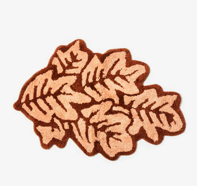 Bonnie and Neil - Leaf Bath Mat