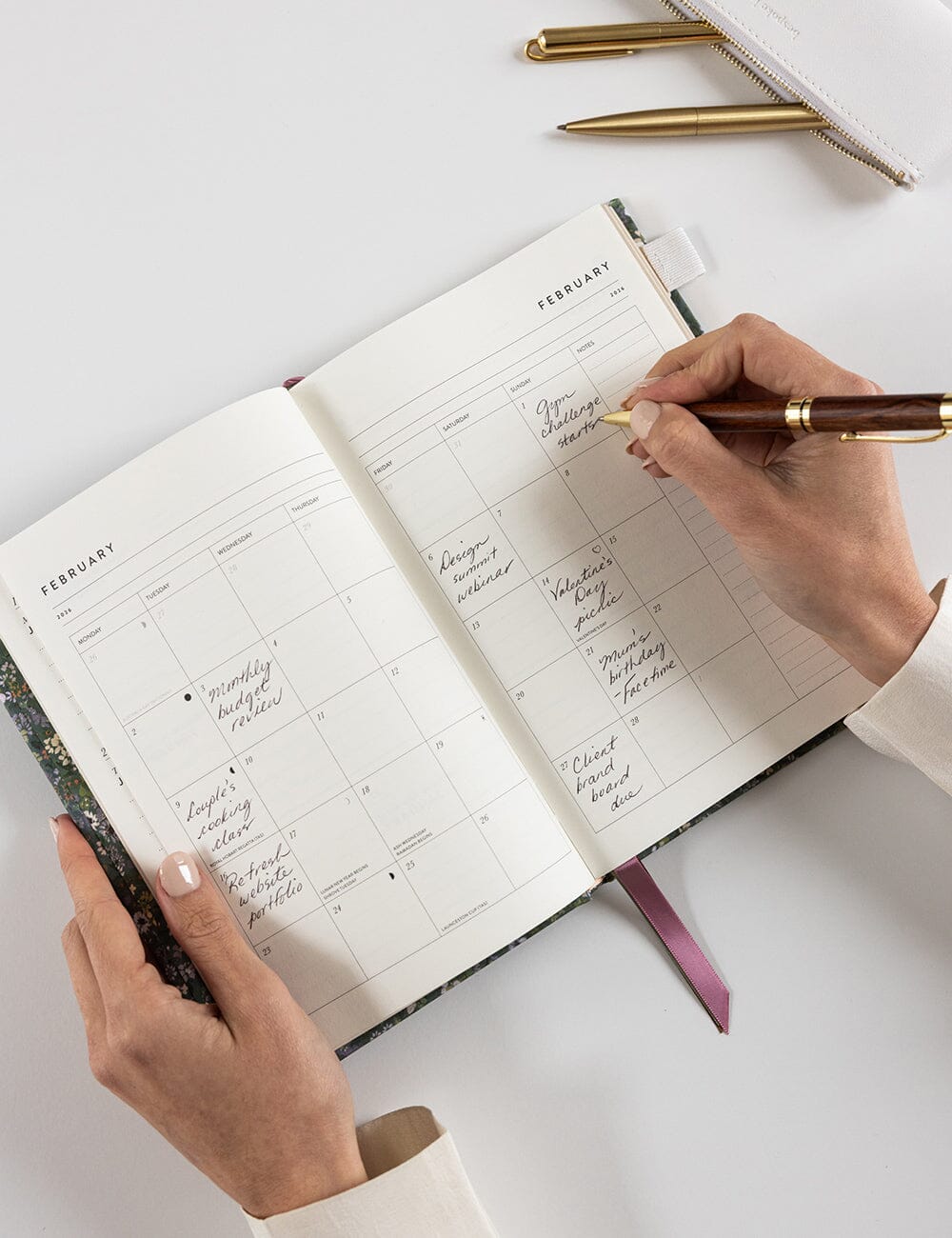 Bespoke Petite 2026 Planner - Summer Perennials