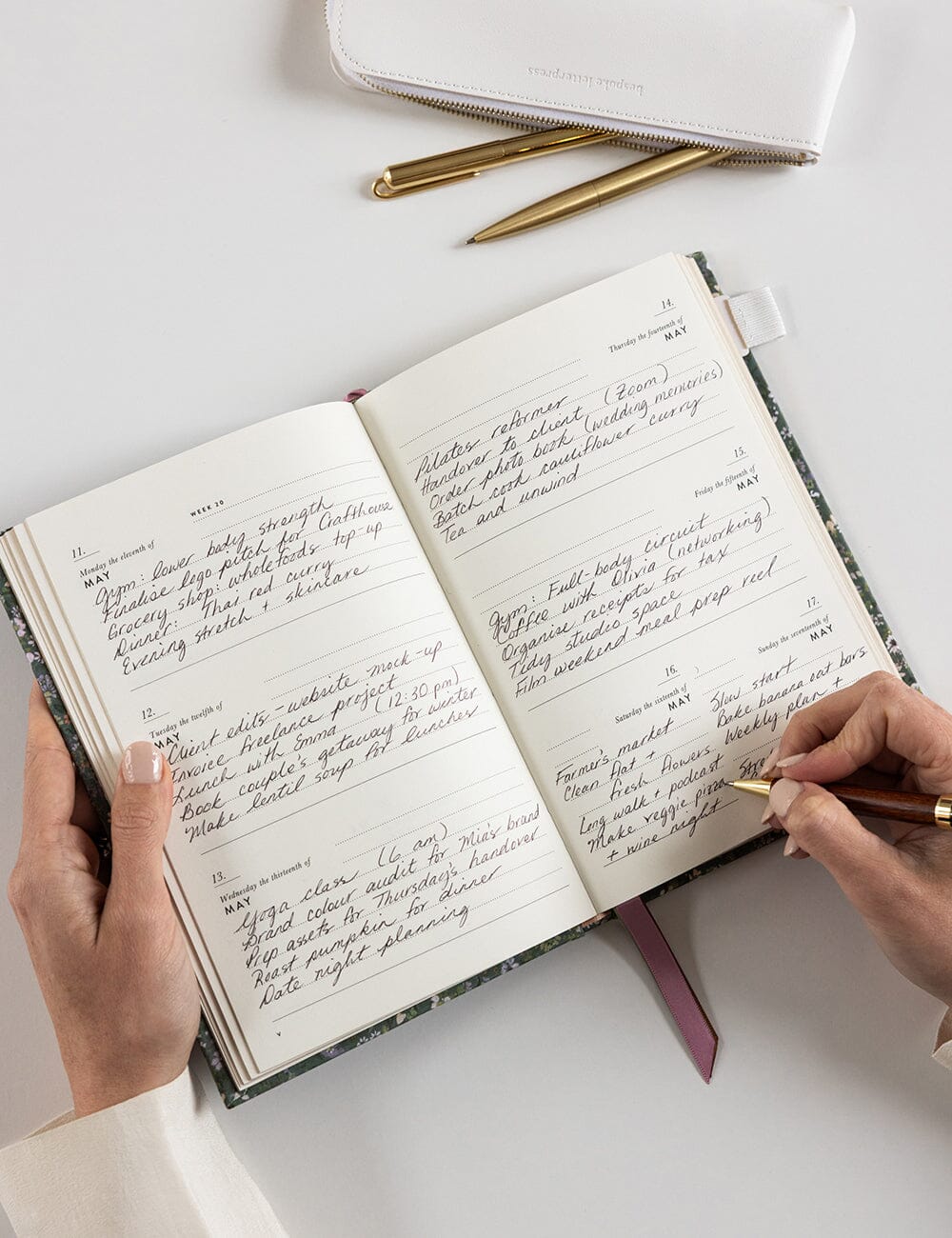 Bespoke Petite 2026 Planner - Summer Perennials