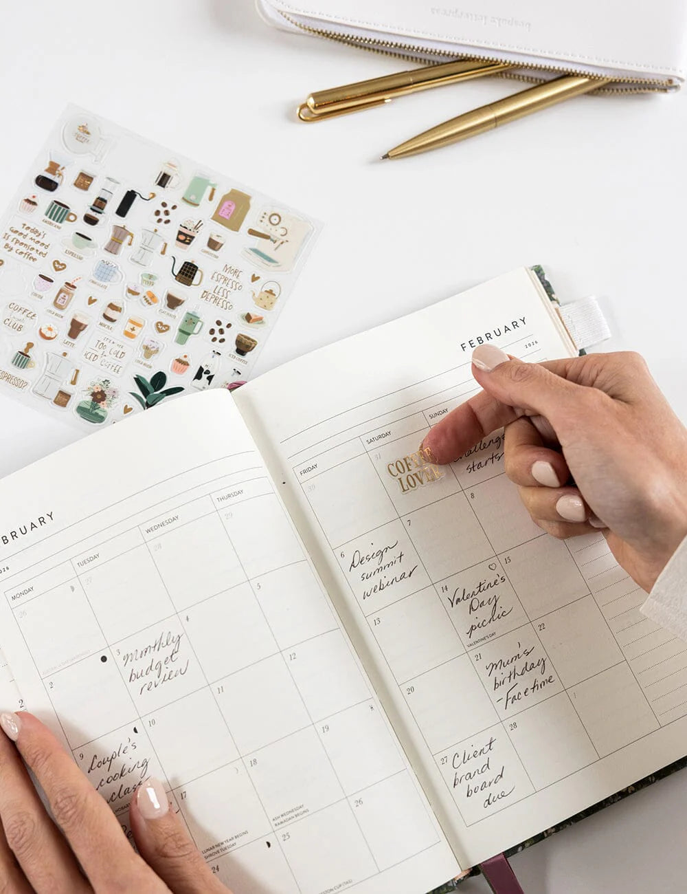 Bespoke Petite 2026 Planner - Summer Perennials