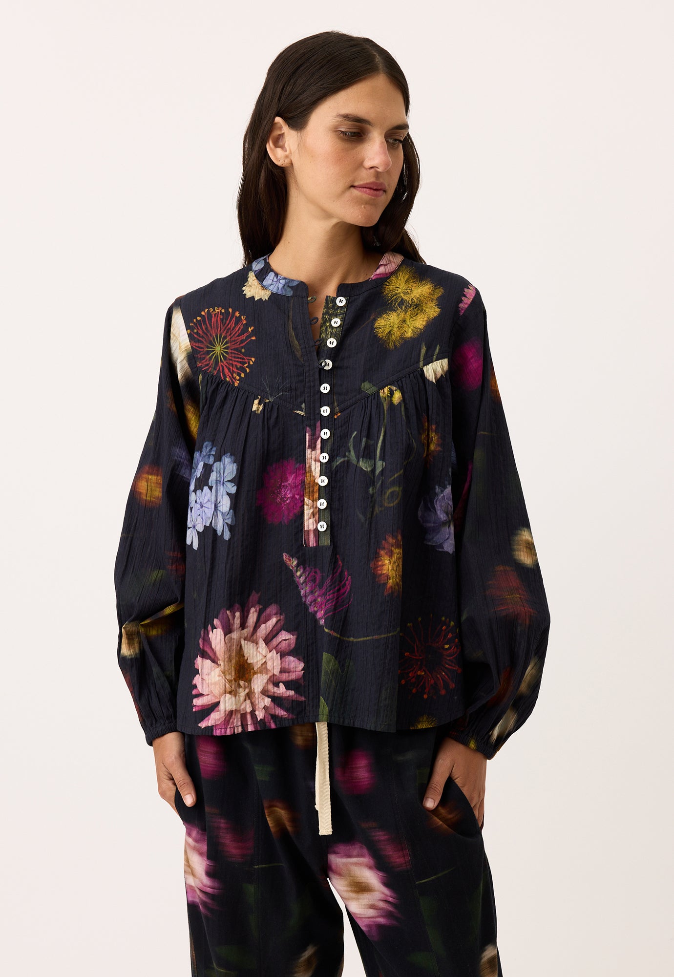 Nancybird Sierra Blouse - Floratone