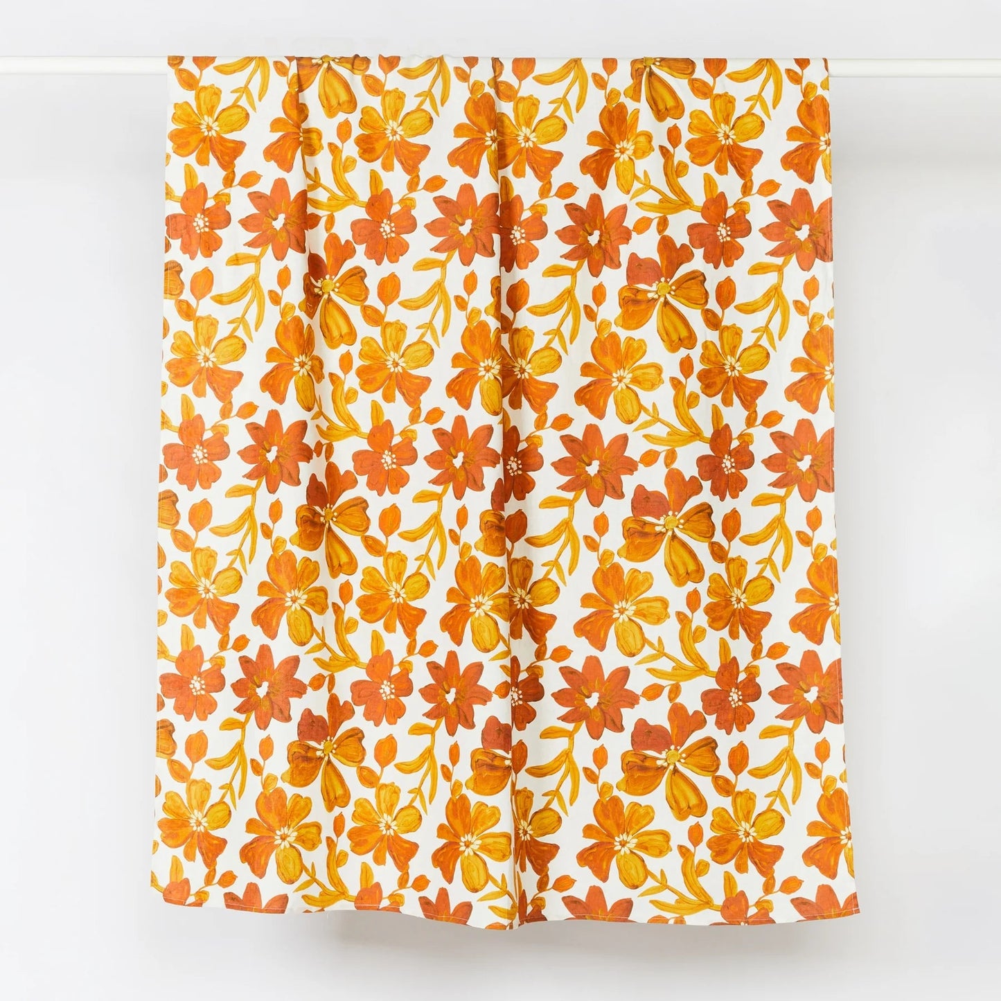 Bonnie and Neil linen tablecloth Dogwood Rust
