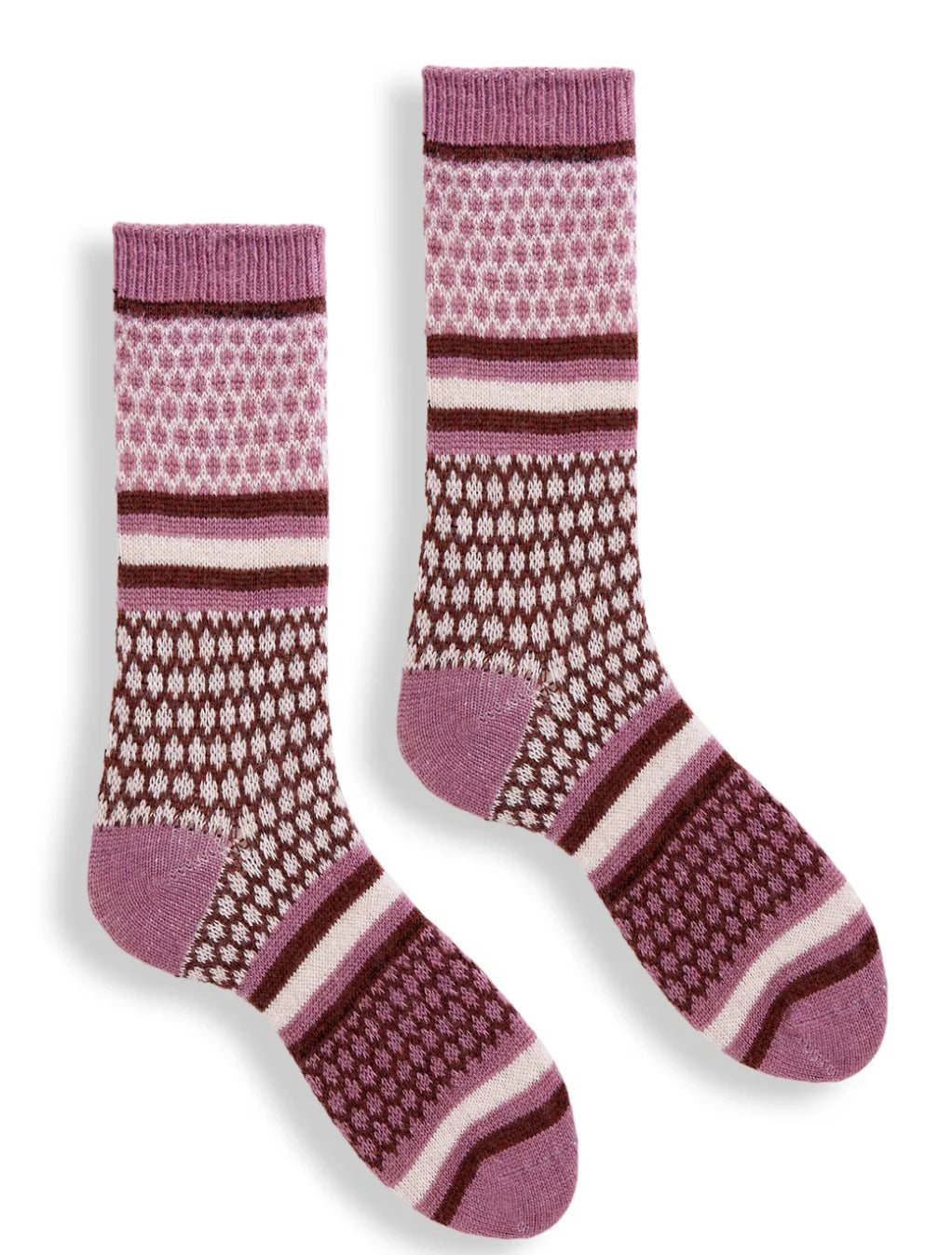 lisa b Women’s Merino Wool and Cashmere Socks - Honeycomb