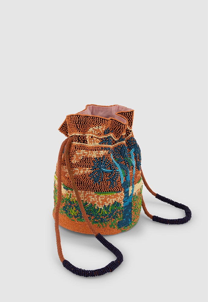 Nancybird - Beaded Pouch - Cork Tree