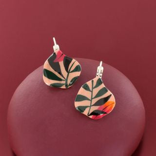 Taratata Jewellery - Amazone Small Leaf Lever Back Earrings