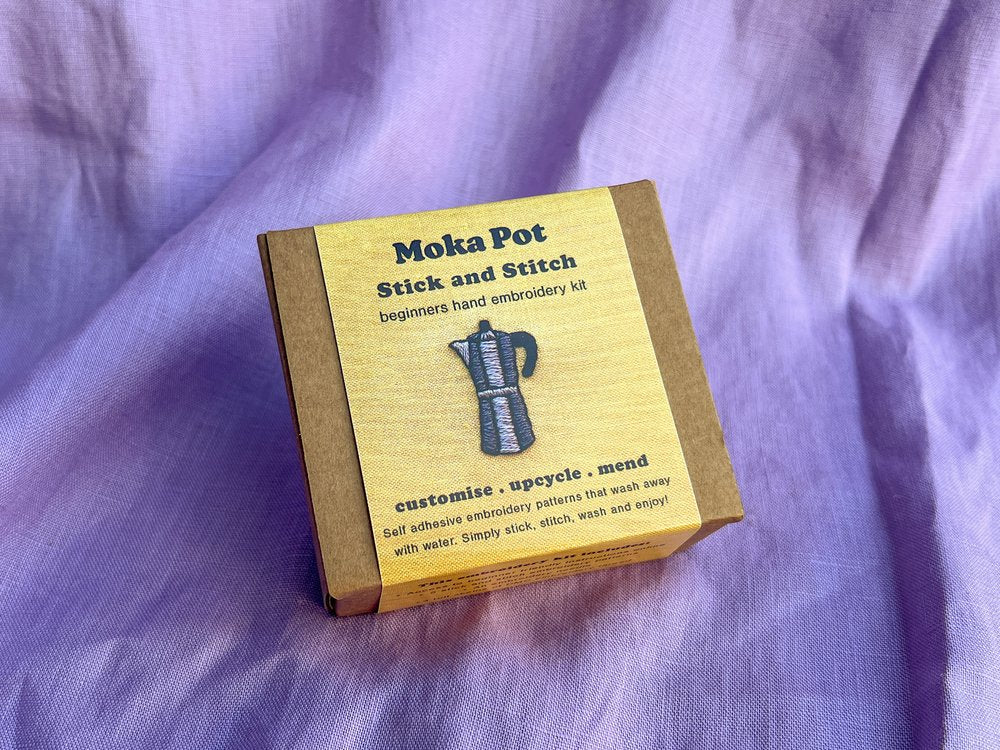Lily Upton Moka Pot Mini Stick and Stitch Kit