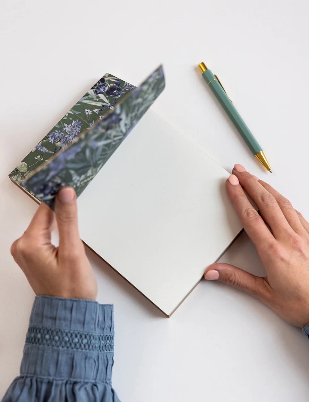 Bespoke Letterpress - Indigo Haven Notepad Desktop Jotter