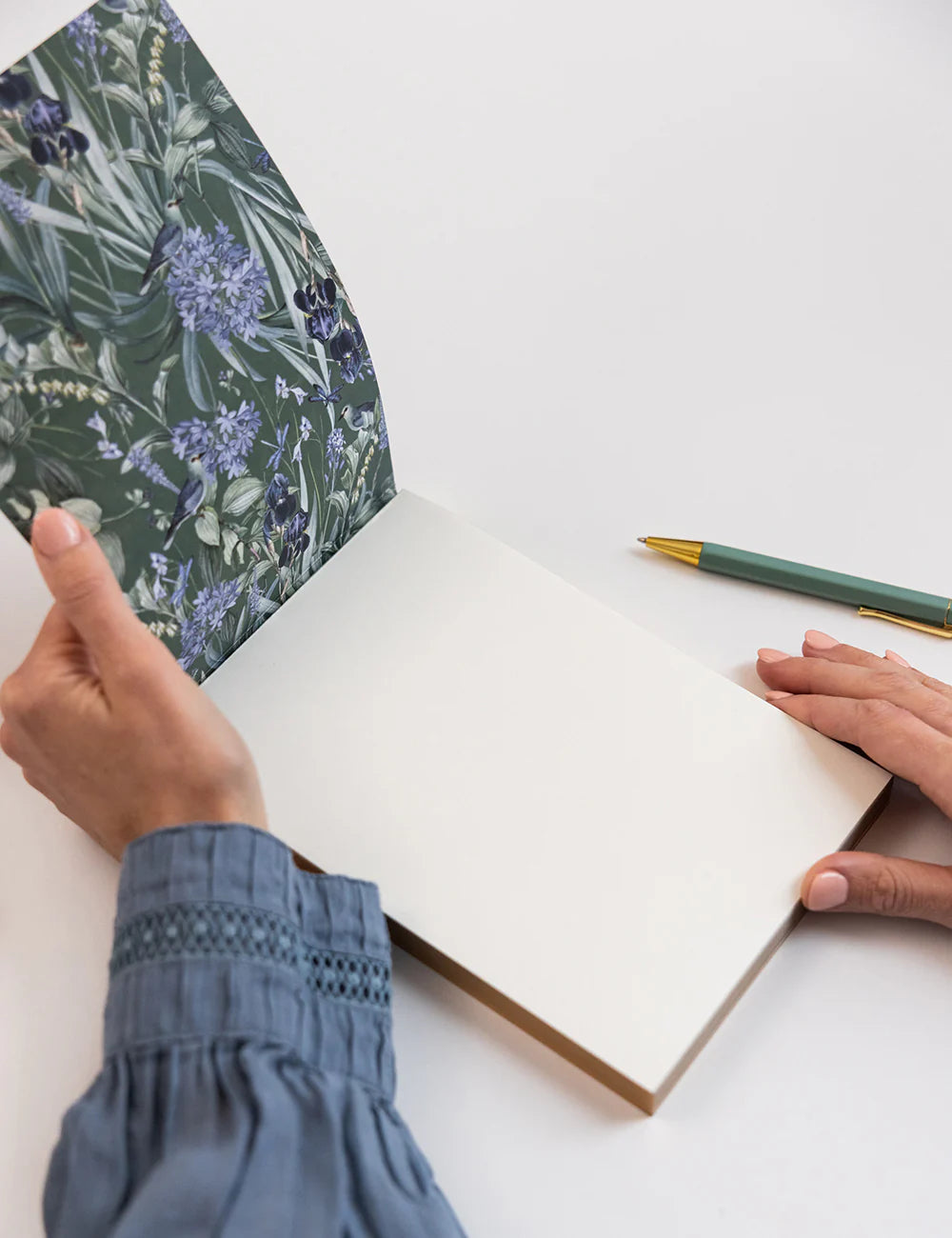 Bespoke Letterpress - Indigo Haven Notepad Desktop Jotter