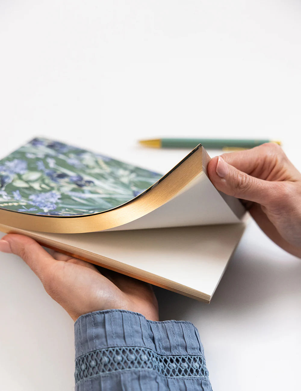 Bespoke Letterpress - Indigo Haven Notepad Desktop Jotter