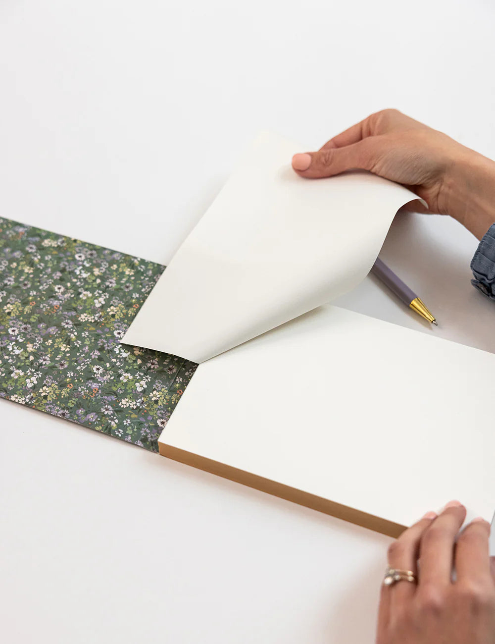 Bespoke Letterpress - Summer Perennial Notepad Desktop Jotter