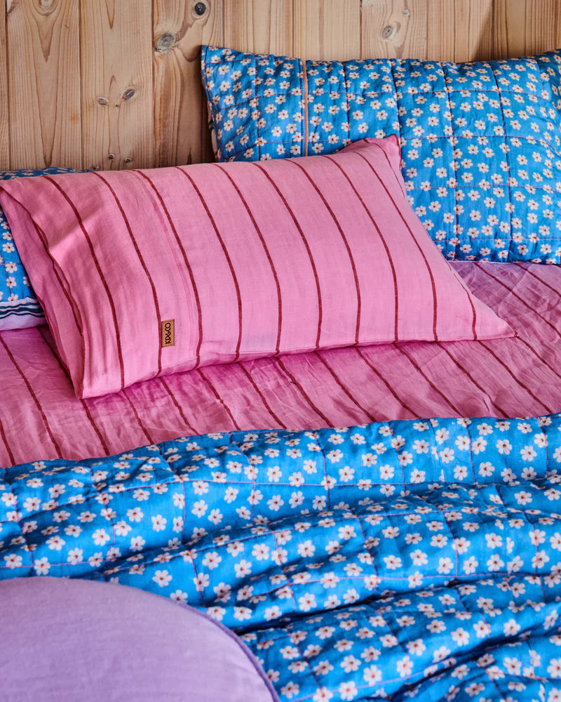 Kip and Co Iced Vovo Stripe Linen Pillowcases