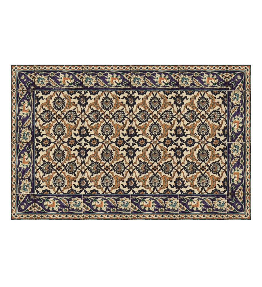 BEIJA FLOR - ARMENIAN FRAMED AMBER VINYL PLACEMAT