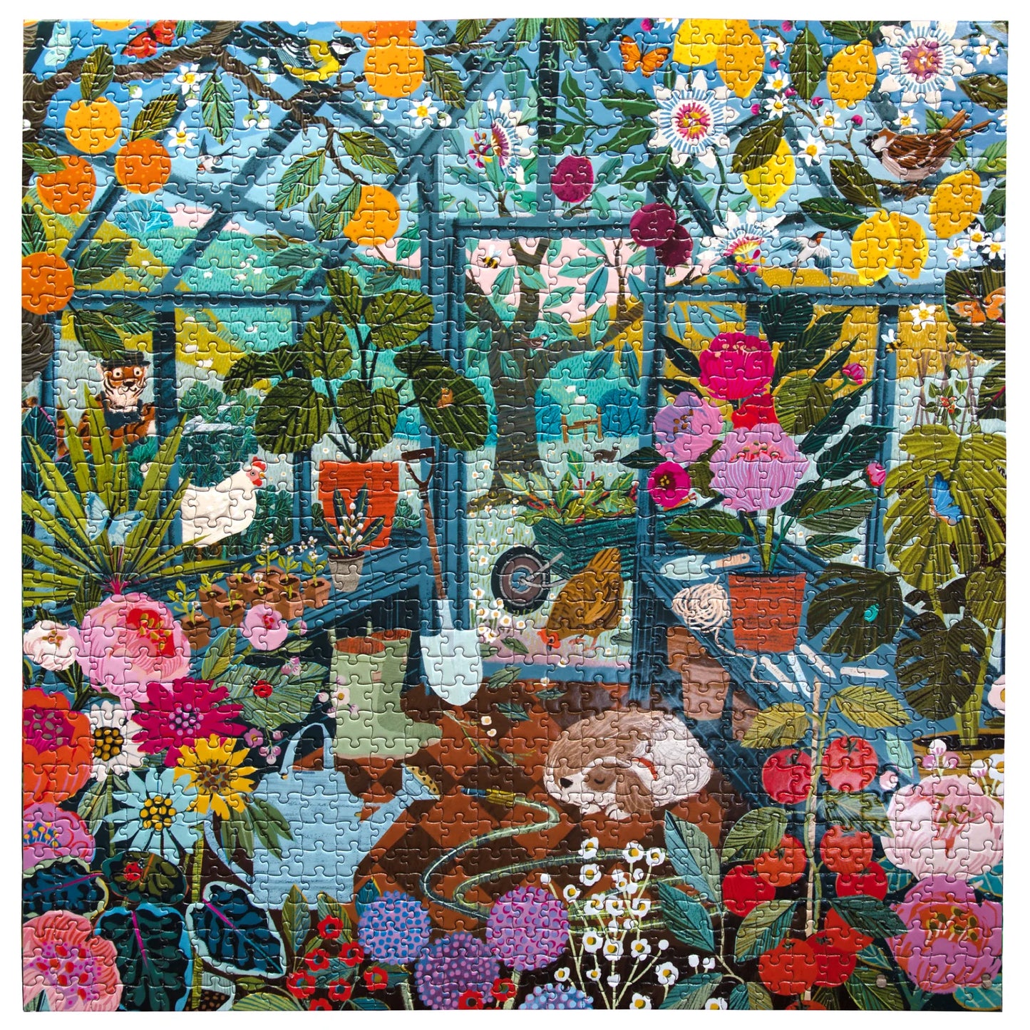 Eeboo 1000 piece puzzle - English Greenhouse