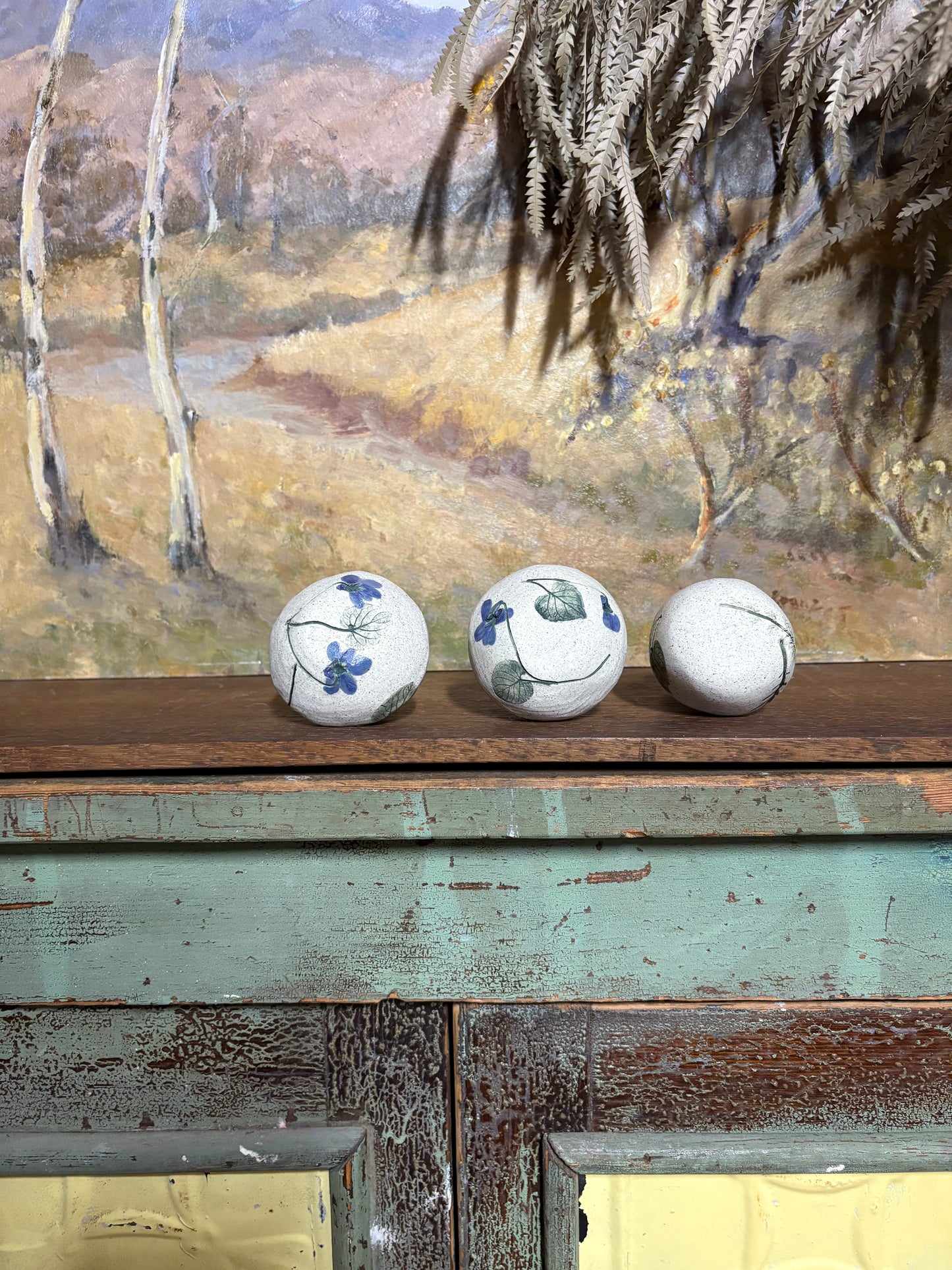 Handmade Ceramic Bud Vases - Violet