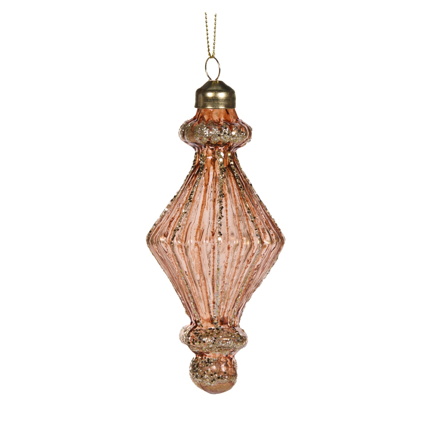 Copper Lined Diamond Finial Decoration