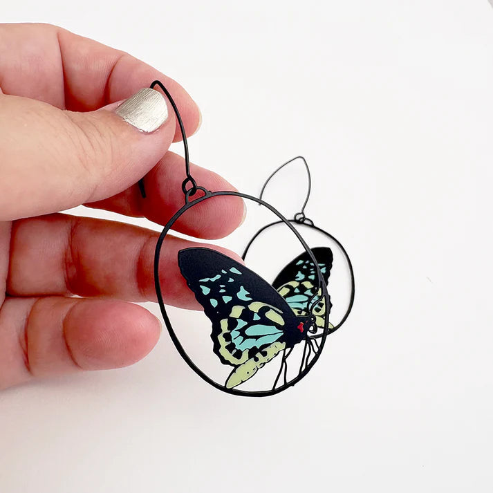 Denz earrings - Midi Butterfly Earrings - Cairns Birdwing
