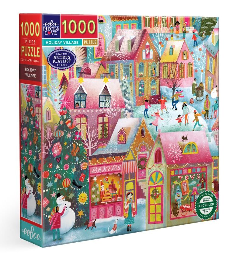 Eeboo 1000pc Puzzle - Holiday Village