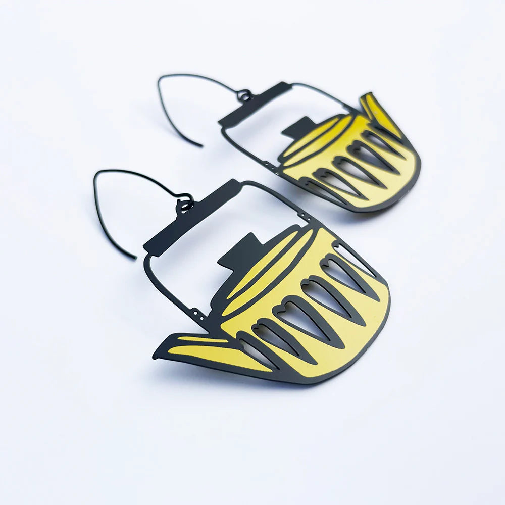Denz Scandi Tea Pot Earrings - various colours